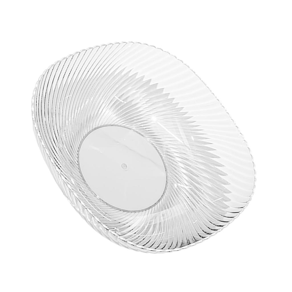 Theke Obstschale Transparent Großes Fassungsvermögen Arbeitsplatte Snackschale Süßigkeiten Servierschale für Haushalt Weiß