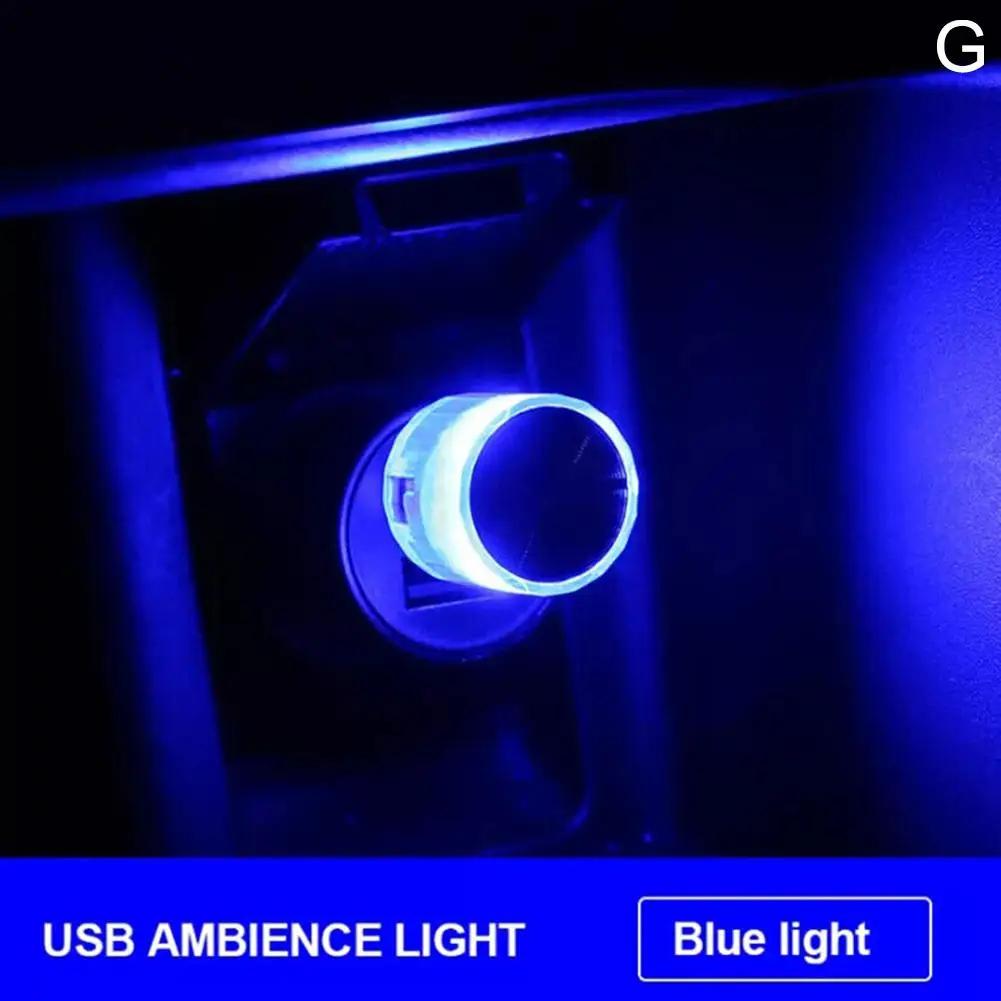 Car USB Interior LED Ambient Light Interior Atmosphere Light Colorful Environment Auto PC Decoration Lamps Computer S5Z2