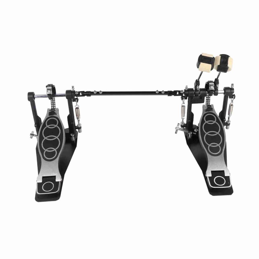 Dubbelpedal Fast Grepp Stabil Kraftfull Användning Zink Aluminium Professionell Trumfot Kick