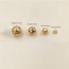 Space Loose Beads For DIY Neckalce Beacelet Hollow Charms Bead Silver Gold Plated 4-12mm