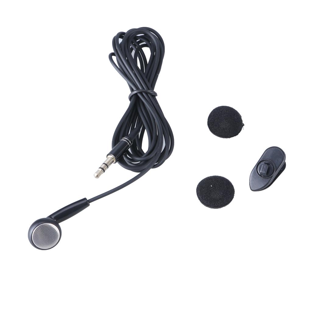 3.5mm in Ear Single-Side Earphones Single Side Corded Headsets Mono Earbud Headphone for Mobile Phones Notebook