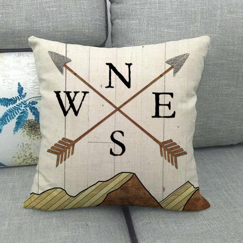 Nordic Geometric Pattern Digital Printing Short Plush Pillow Covers Decorative For Car Sofa Office Cushion Cover Home Goods