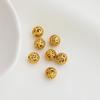 Gold-Plated 7mm Auspicious Cloud Filigree Beads for DIY Braiding and Beading