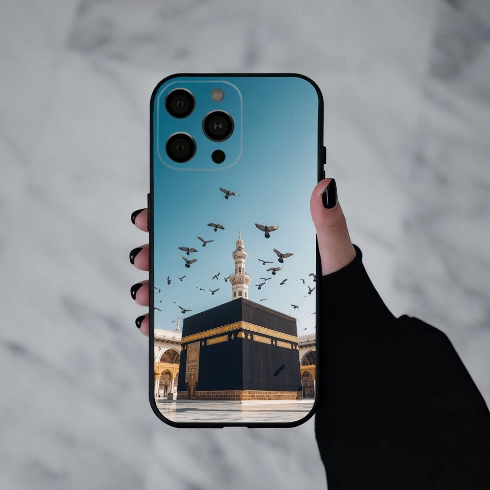 M-Moslem and K-kaaba  Phone Case Silicone Soft For IPhone 17pro 16 15 14 13 12 11 X XR Plus Pro Max Plus