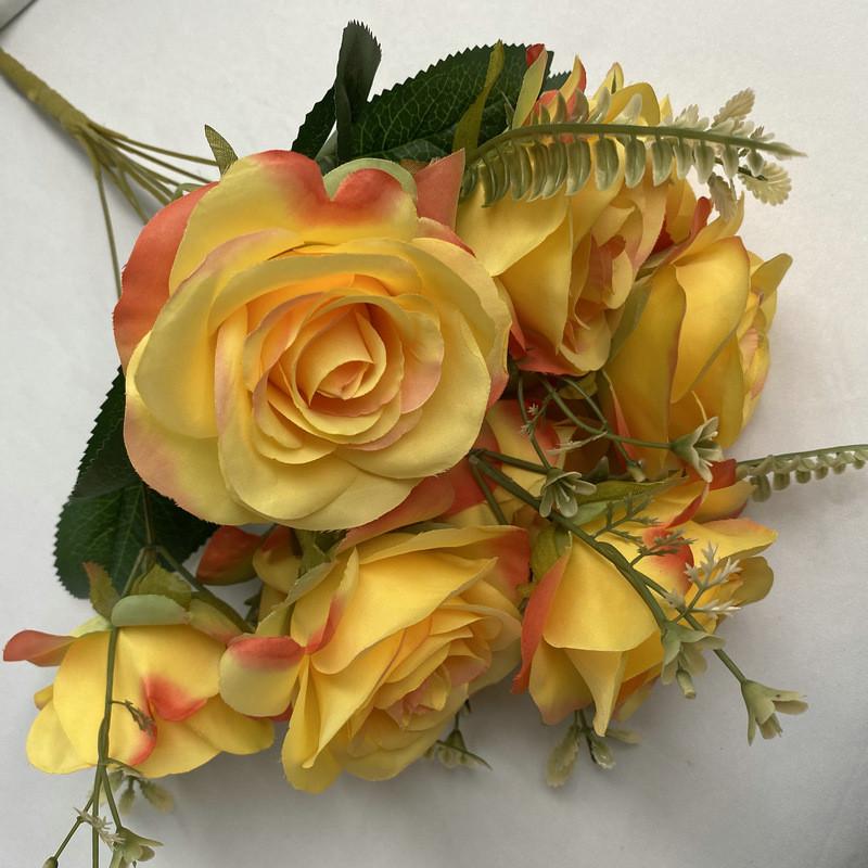Artificial Rose Flower Greenery For Home Interior And Party Decoration Applications