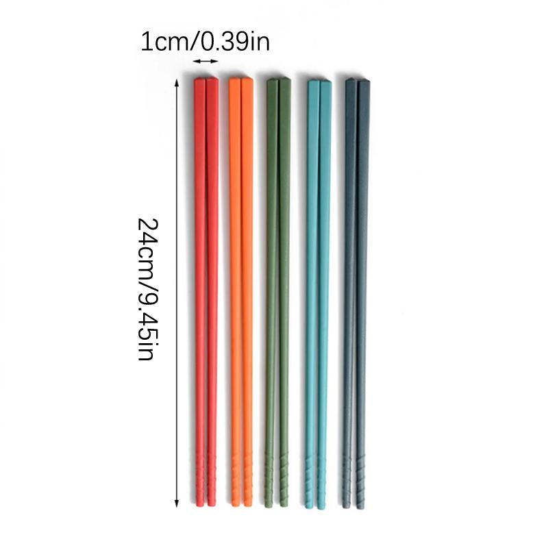Silicone Chopsticks Set Japanese Non-Slip Chopsticks Noodle Sushi Food Chop Stick Kitchen Tableware Set Gift Dinnerware