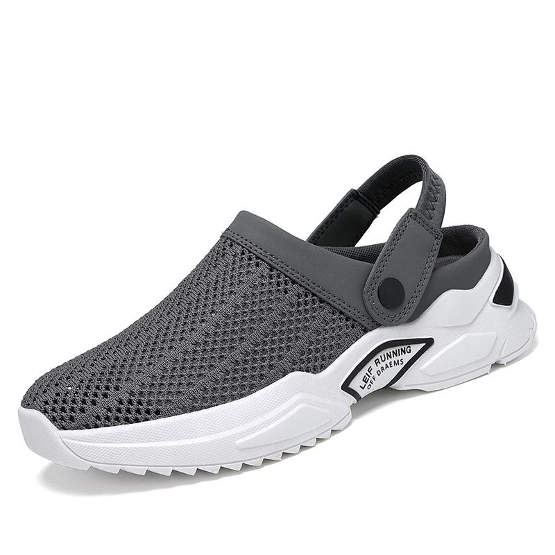 Fashion Men Sandals Platform Sandals Designer Mesh Mules Breathable Padded Beach Slippers 2025 Slip on Lightweight Men Sneakers