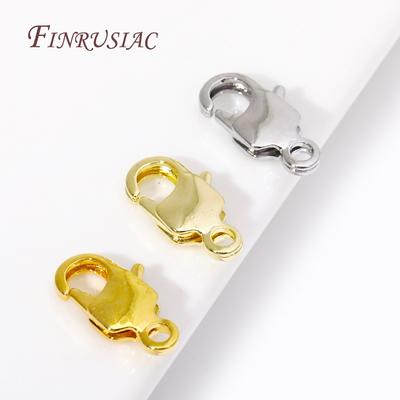DIY Jewelry Accessories 5/10Pcs Lobster Clasps 18K Gold Plated Connecting Clasp For Necklaces Bracelets Jewelry Making Supplies