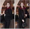 Women's Thick Velvet Hooded Denim Jacket - Autumn/Winter 2025 Chic Casual Top