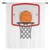 Basketballkorb Chiffon Durchsichtige Vorhänge für Wohnzimmer Schlafzimmer Heimdekoration Fenster Voile Tüll Vorhang Gardinen