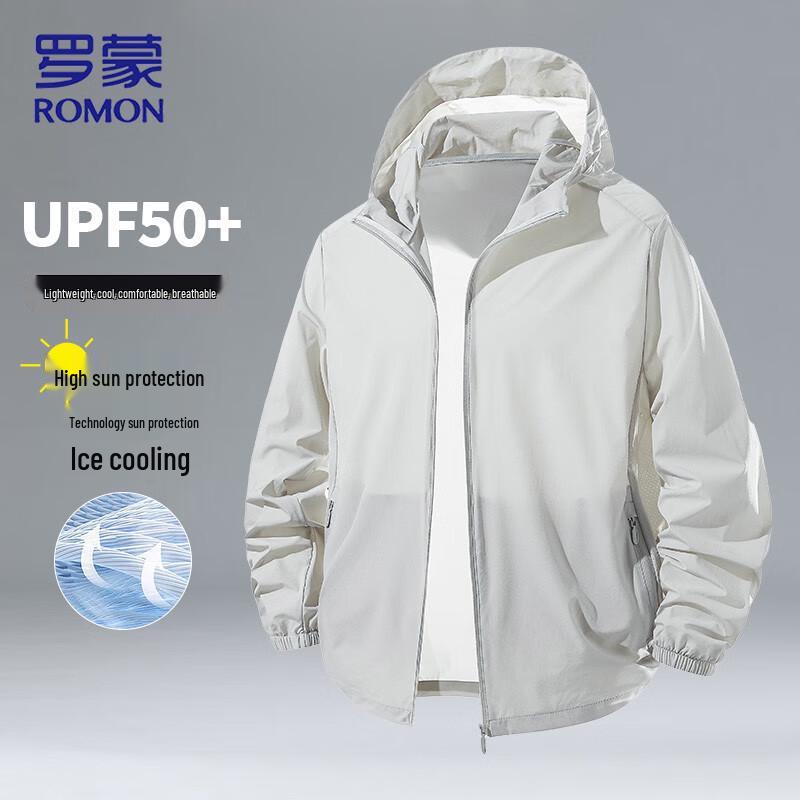 ROMON Men s Outdoor Quick-Dry Sun Protection Hooded Jacket 2XL