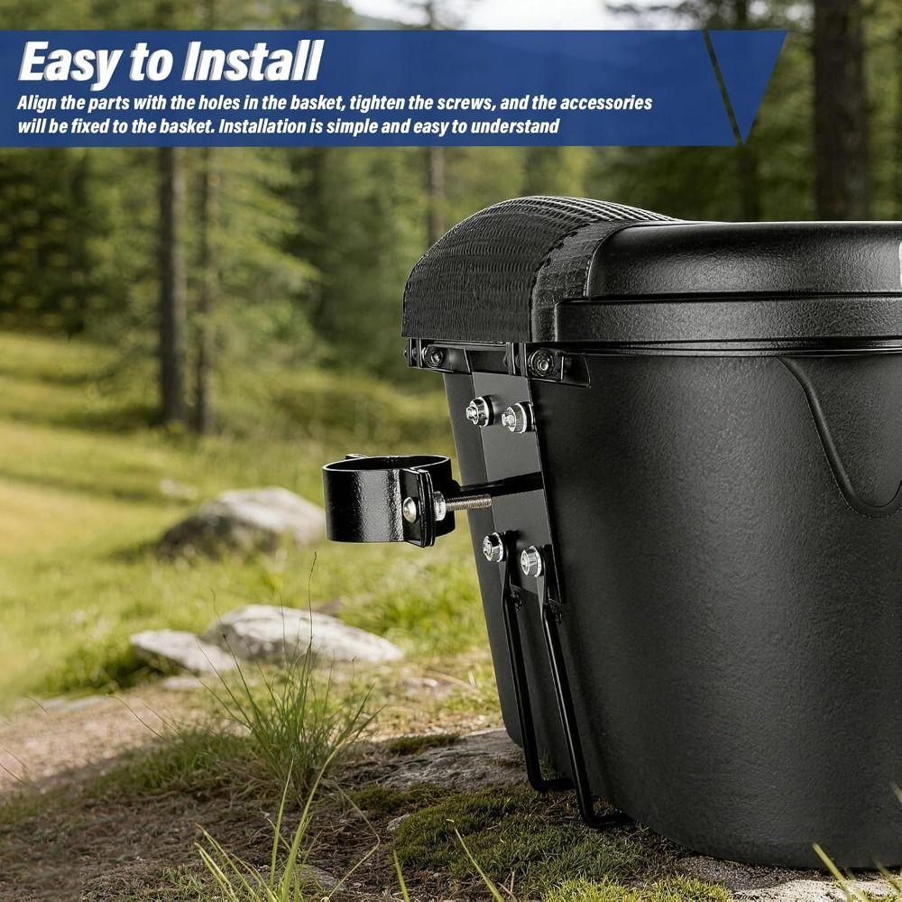 Adjustable Basket Holder Easy Install Bike Basket Bracket Bike Basket Mount Bicycle Accessories