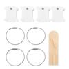 120pcs With Bobbin Winder Embroidery Floss Bobbins Plastic Cross Stitch Bobbins  For Cross Stitch
