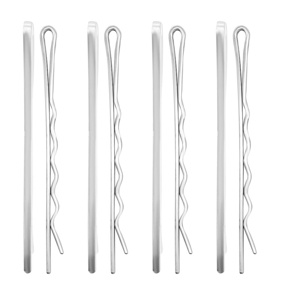 SATRA TRADERS Bobby Hair Pins for DIY Hair Accessories Making | Size : 55mm | 25pcs (Silver)