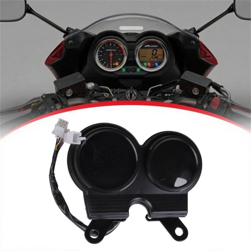 Function Motorcycle Speedometer Tachometer Kit Precise Mileage Tracking Weatherproof Design Multiple Bike Models