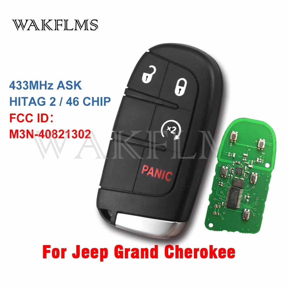 M3N-40821302 For Jeep Grand Cherokee Smart Remote Car Key Fob 433MHz ID46 Chip 2014 2015 2016 2017 2018 2019 2020
