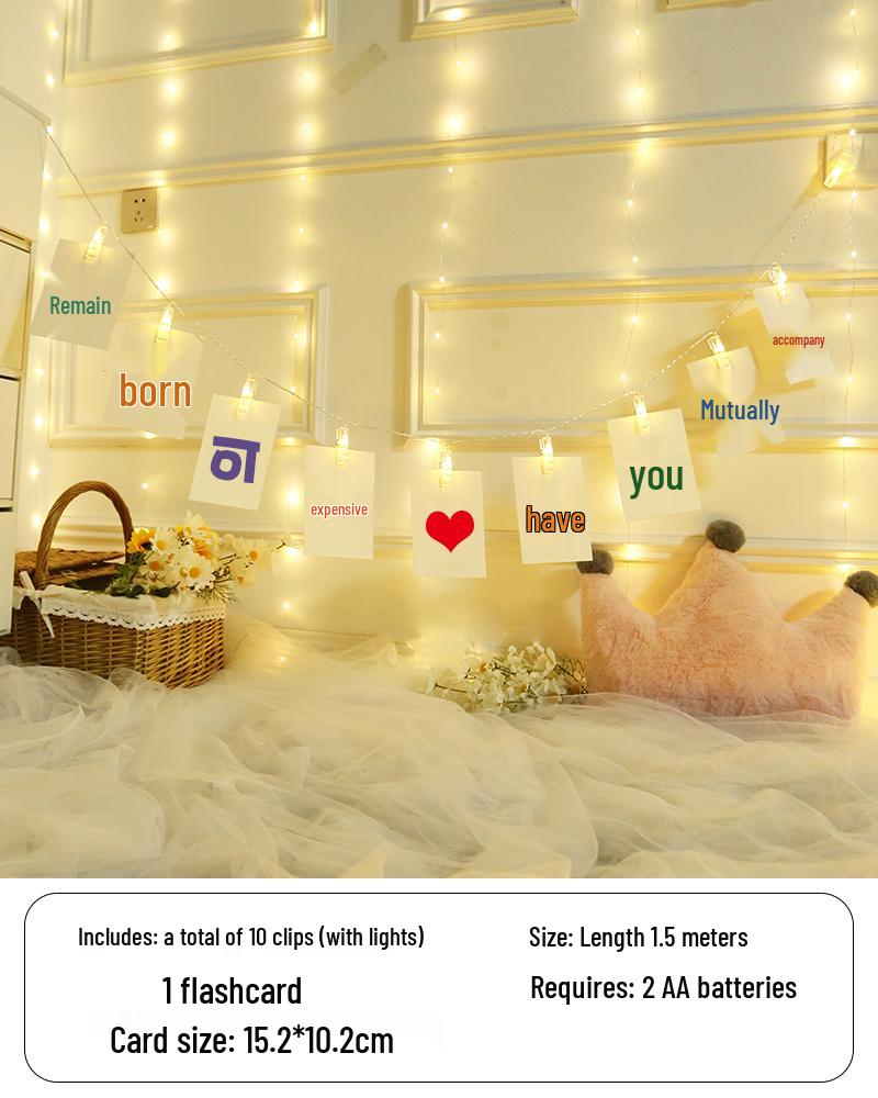 First Birthday Fairy Lights Decor: Photo Wall, Bunting, and Decorative Lights for a Happy Party