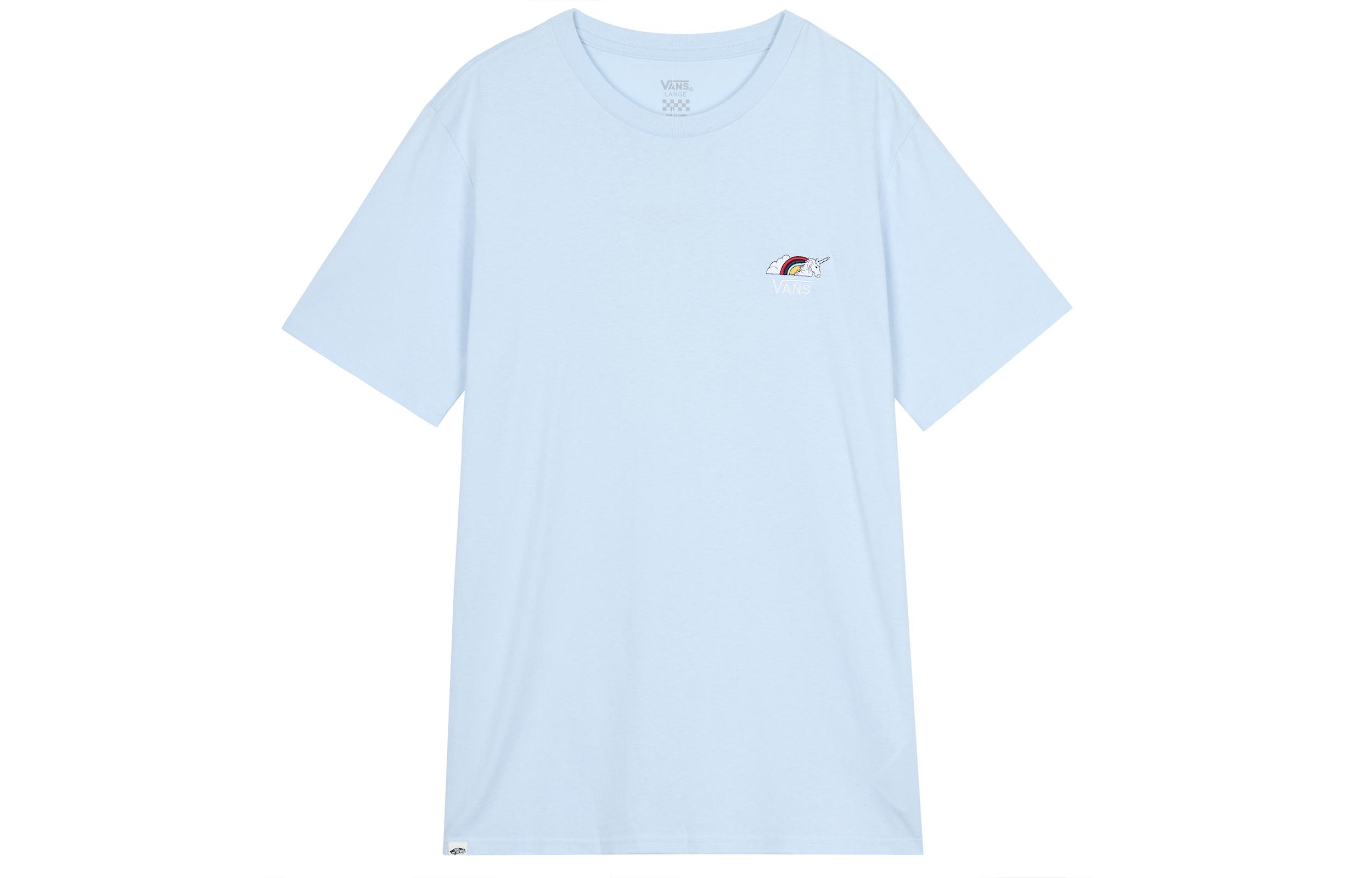 Vans Set in Sleeve T Shirt Women s Light Blue VN0A54IMUUU M