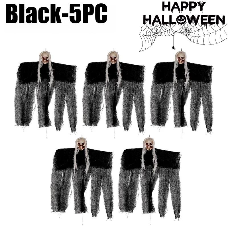 Halloween Decorations Scary Crying Witch Skeleton Hanging Ghosts Skeleton Flying Haunted House Decorative Props Horror Ornaments