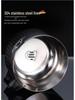 Japanese Style Large Capacity 304 Stainless Steel Noodle Bowl with Lid for Dormitory Students - Heat Preserving Meal Server