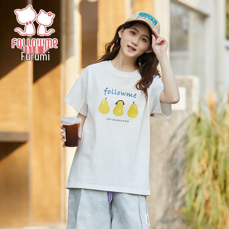 Fuluomi Girls  Cartoon Print Short Sleeve T-Shirt 165
