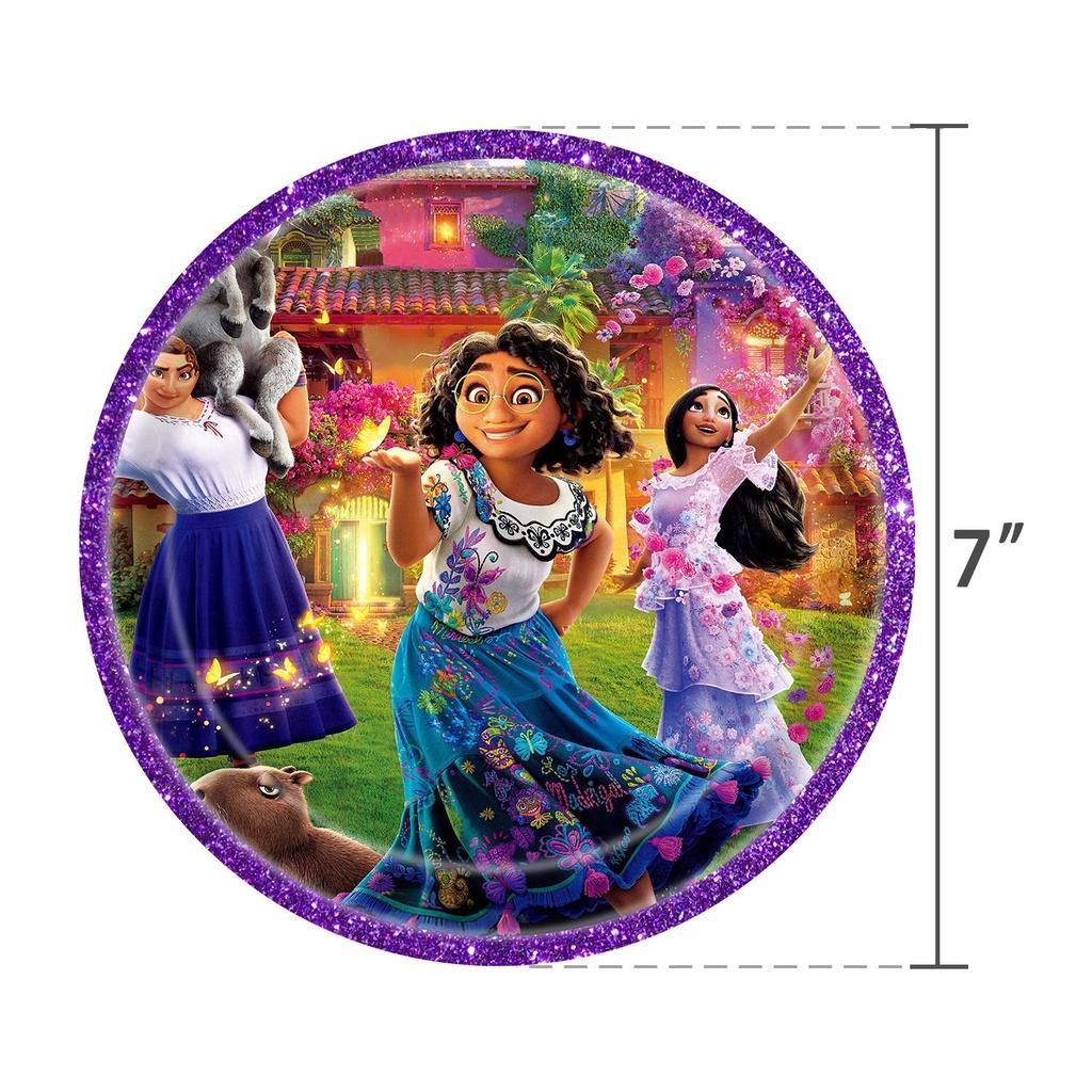 Vibrant Encanto Birthday Party Decorations Set With Backdrop Banner And Cupcake Toppers