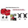 Red "Jerry Can With Mount Pair" Fit For Royal Enfield Himalayan 411 BS6