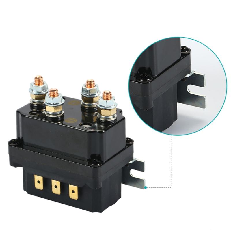Univerzální 250A 12V naviják s elektromagnetickým stykačem, relé, kolébkový spínač pro navijáky ATV, UTV a 4WD o nosnosti 5000-7000 liber