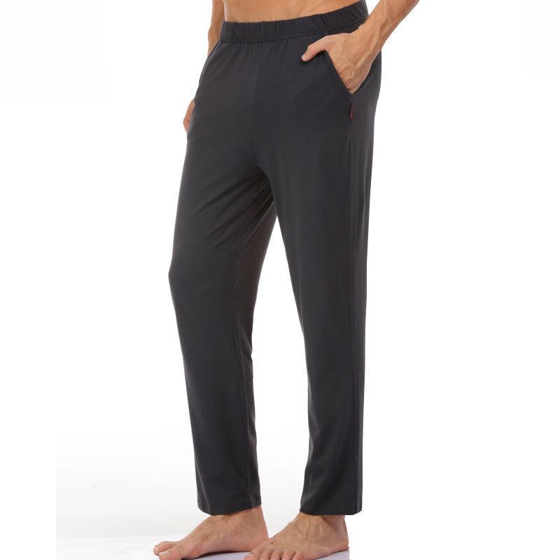 Yilanlu Men's Modal Cotton Loose Pajama Pants - Lightweight Summer Air-Conditioned Trousers