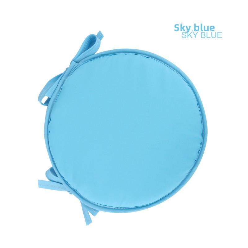 

Household Thickened Round Sponge Cushion With Strap Chair Cushion Simple Fabric Dining Chair Cushion Round Stool Cushion Mat синій