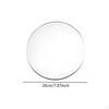 3 Pieces Mirror Centerpieces for Table Decorative Trays Round Plate Craft Projects