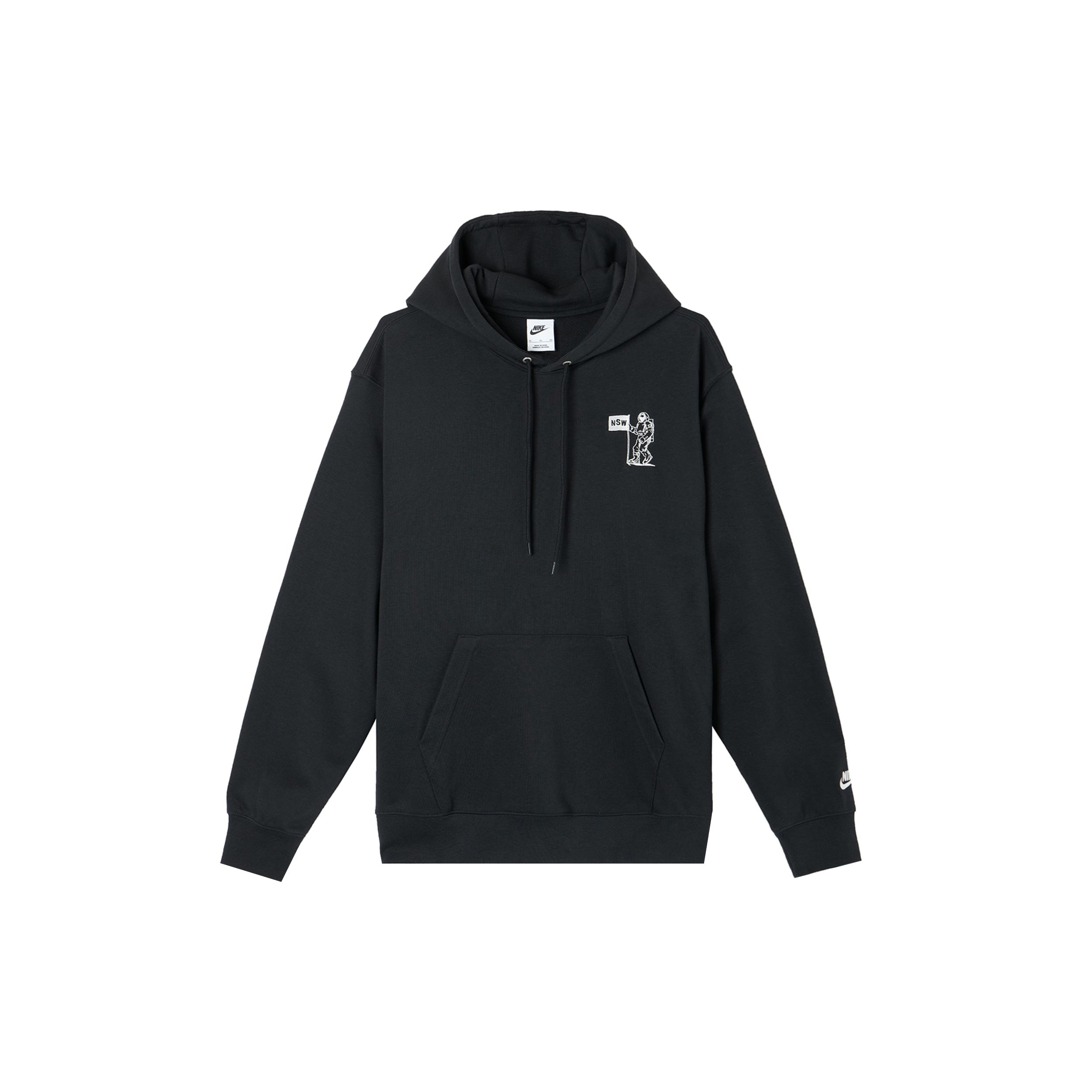 Nike Sportswear Men s Graphic Fleece Pullover Hoodie Black HQ8595-010 L