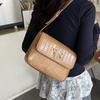 Texture Retro Sweet Casual 2025 New Popular Solid Color Bow Crossbody Shoulder Underarm Small Square Bag Women