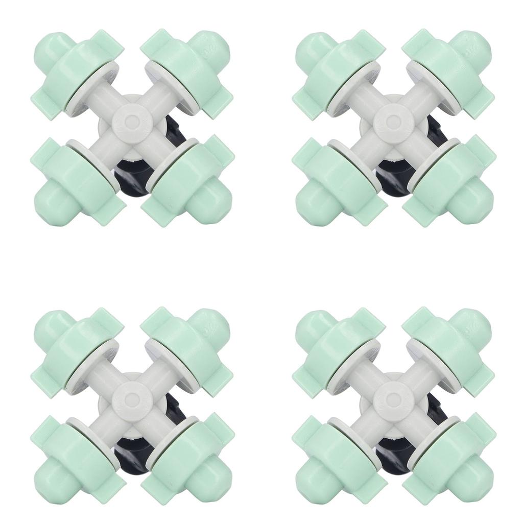 10er Set Kreuz-Sprühdüsen mit 4/7mm Anschluss Mikro-Bewässerungskopf für Ackerland Garten