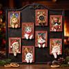 Magnetic Photo Frame Cute Cat Refrigerator Magnets, Christmas Kitty Frame, Lightweight Decals Retro Office Filing Cabinet Kitchen Holiday Decor