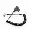 HangTon V-MOUNT D-Tap 5-Pin Power Cable for PortKeys LH5H LH5P Monitor Coiled Right Angle 5P (Elbow, Coiled)