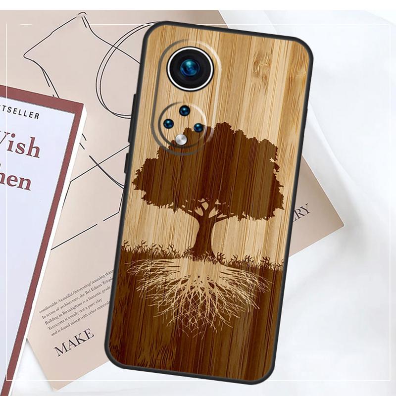 Tree Flower Bamboo Wood Case For Honor Magic 8 7 5 6 Pro Win RT 50 70 90 200 400 Lite X8b X8c X9a X9b X9c X9d Cover