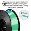 3D Printing Supply Three-Color Gradient Silk PLA Filament, 1.75mm 1Kg Spool, Shiny Multicolor Printer Filament for DIY Figurines Models Crafts Stable