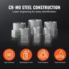 SucceBuy 29PCs Bolt Extractor Set Bolt and Nut Remover Set 6mm To 10mm 13/32" To 3/4" CR-MO Steel Extraction Socket Set