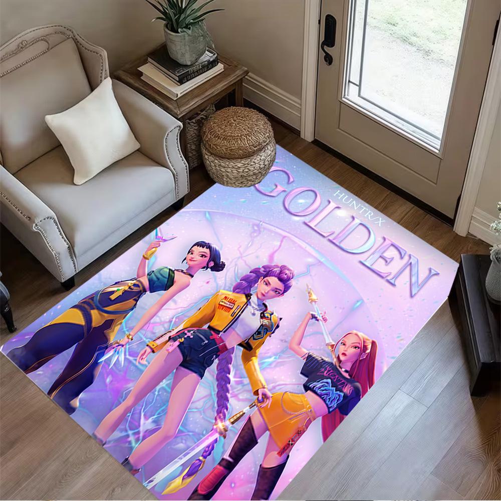 Galactic Glamour Squad Area Rug Suitable for Hallway Dormitory Decorate room Game Room Antislip Carpet Anime Office Decor Spiritual Gift