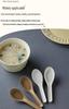 Biodegradable Rice Husk Chinese-Style Spoon: Disposable, Food-Grade for Porridge, Soup, Condiments, Dessert, and Takeout.