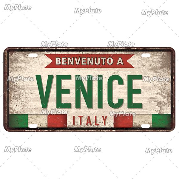 [MyPlate] Country City Style 15x30CM Plate Vintage Metal Sign Plaque Tin Sign Man Cave Decoration Bar Sign Club Poster Gift