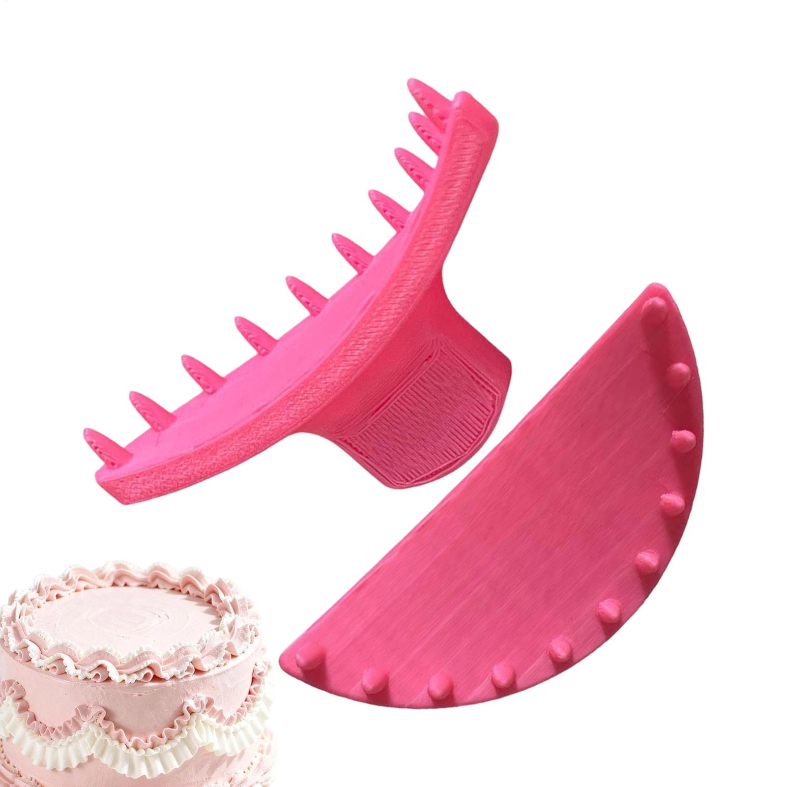 Инструмент-направляющая для оборок торта 2 шт. Кондитерский трафарет для выпечки, инструменты для украшения торта для начинающих, для украшения, выпечки, домашней пекарни, кондитерских изделий China Mainland