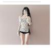 Korean Style Bow Bikini Cover-Up Set for Women – Sun Protection Swimwear