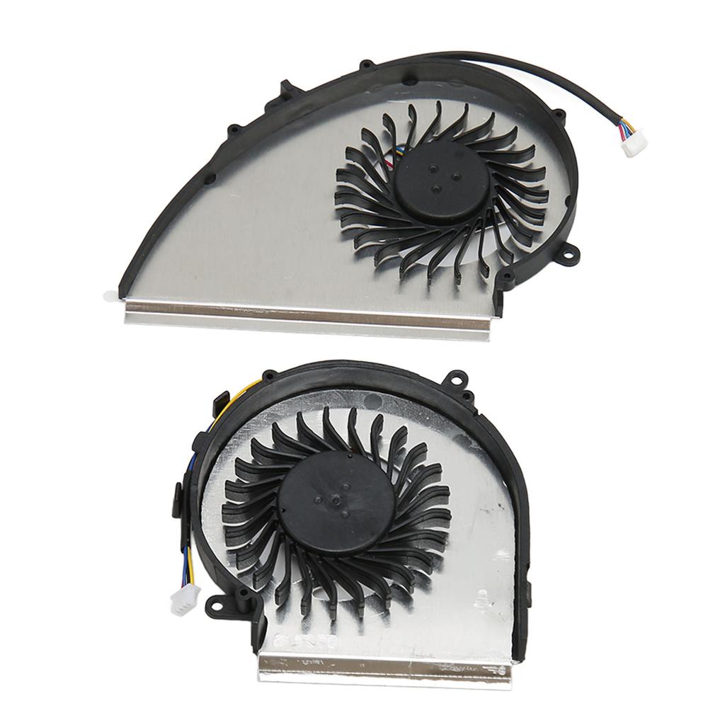 Cooling Fan 4 Pin Aluminum Alloy ABS Easy Replaceable Laptop Cooling Fan for MSI GE72VR GP72VR GP72MVR CPU Cooling Fan