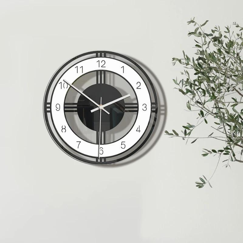 Modern Style Wall Clock Silent Modern Transparent Clocks Quartz Movement Wall Watches Modern Home Wall Decoration Accessories
