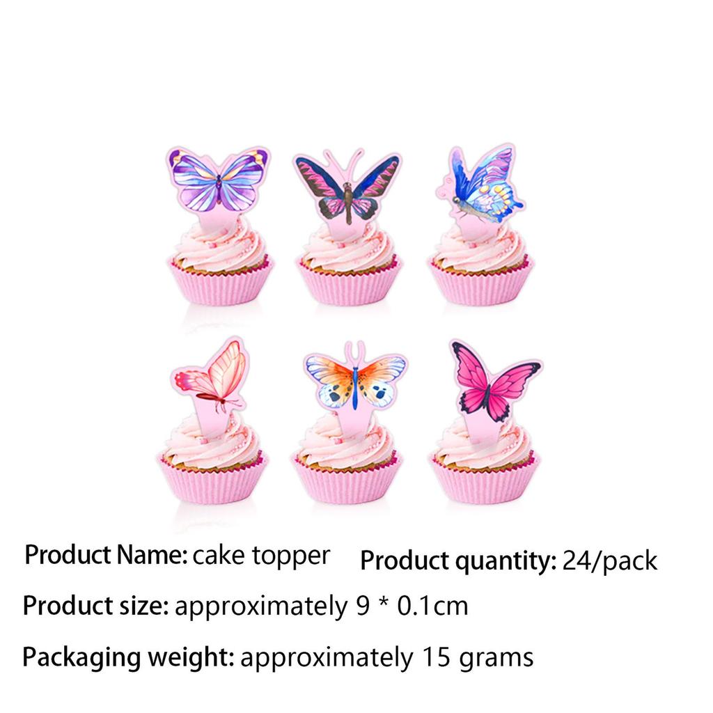 Butterfly Party Tableware Set: Plates, Napkins, Tablecloth for New Year, Spring, and Birthday Celebrations.