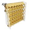 Craft Paint Storage Rack Organizer for Artists 34mm Round Pigment Bottle 35 Holes Holder Easy Assembly Stable Station Caddy Stand with Handle