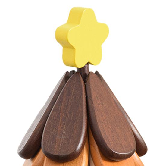 Christmas Tree Trivet Set Wooden Coasters for Hot Dishes Heat Resistant Wood Trivets Kitchen Table Decoration Tree