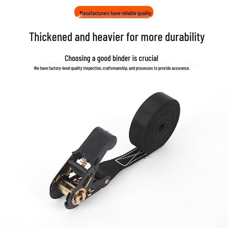 Plastic Coated Polyester Ratchet Straps - Hookless Cargo Tighteners & Luggage Rack Fasteners